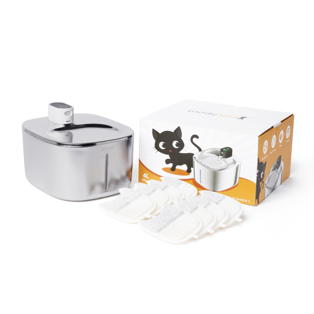 PureFlow Filtered Water Fountain – Fresh, filtered water your cat actually wants to drink