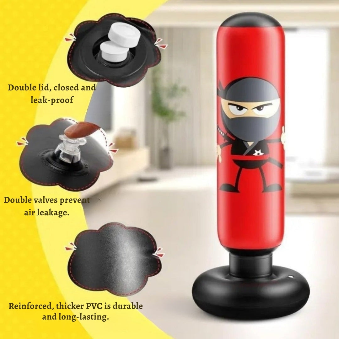 KickBuddy Inflatable Punch Bag – Turn energy into positive play